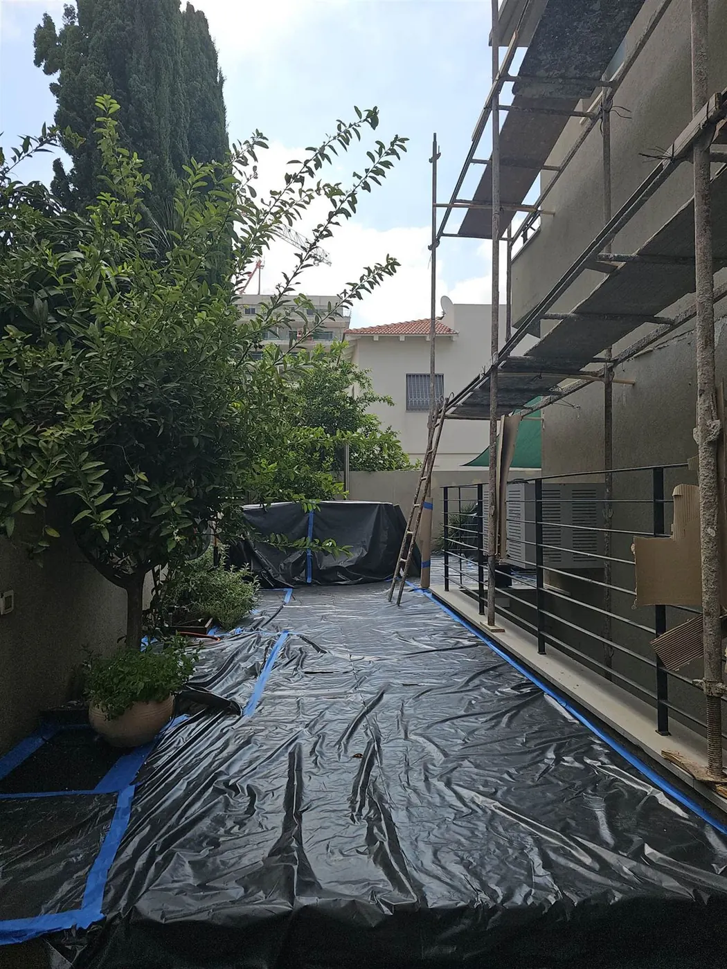 Protection du chantier avant travaux
