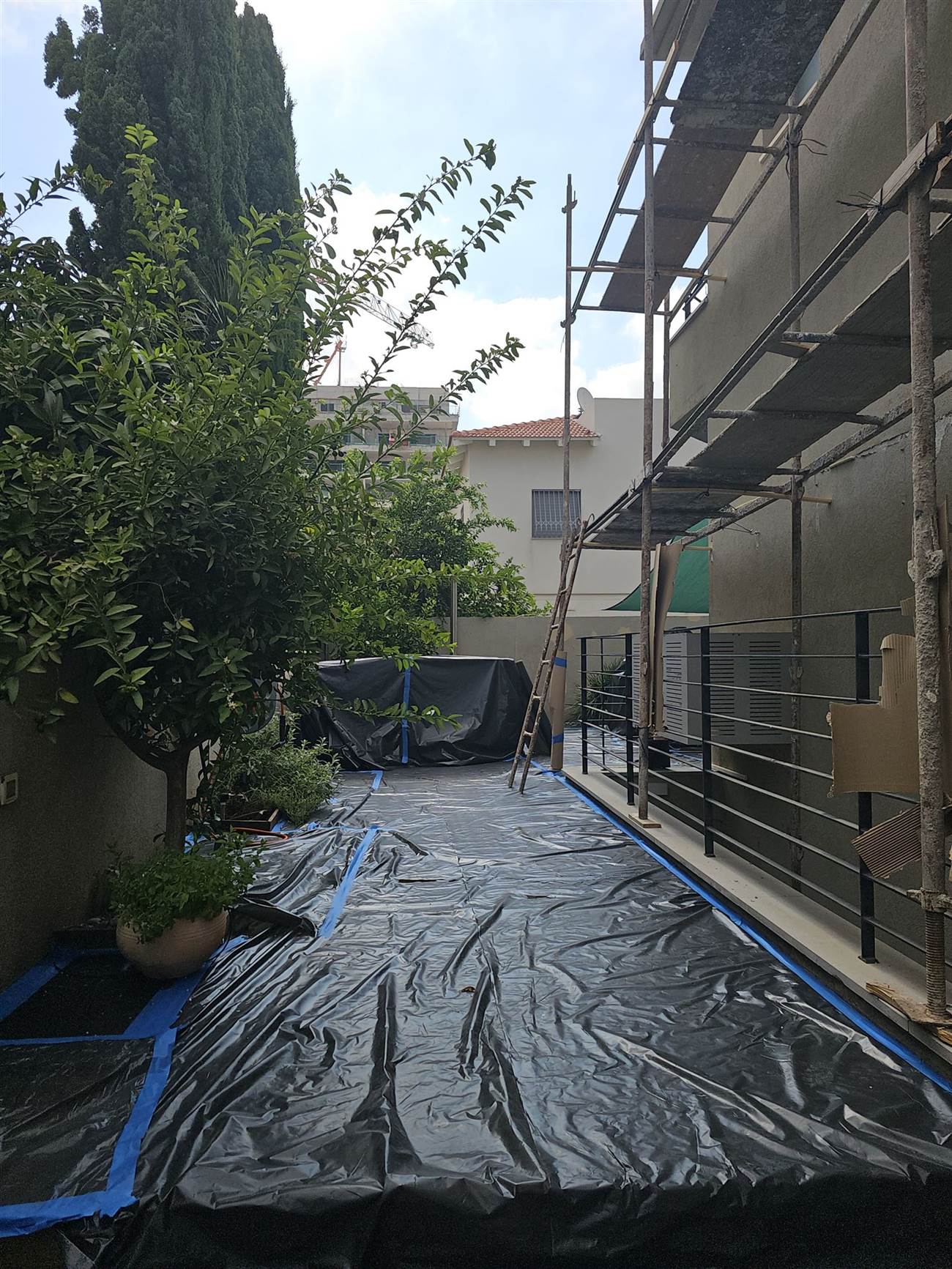 הגנת האתר לפני עבודה